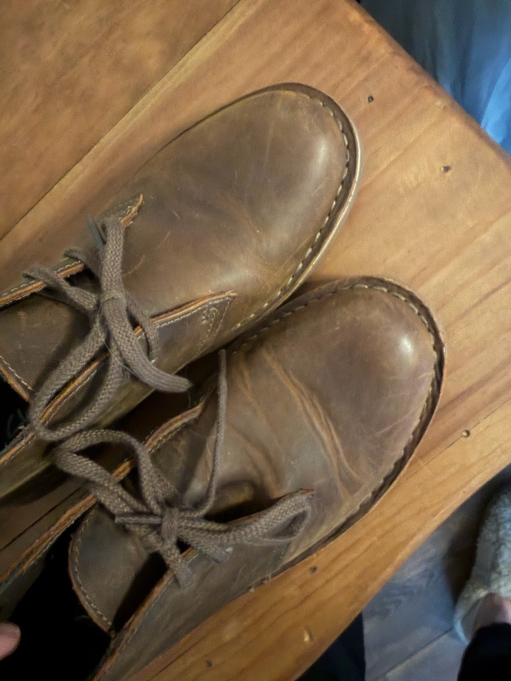 Clarks Women’s  Dark Brown Leather Chukka Boots - Picture 6 of 8